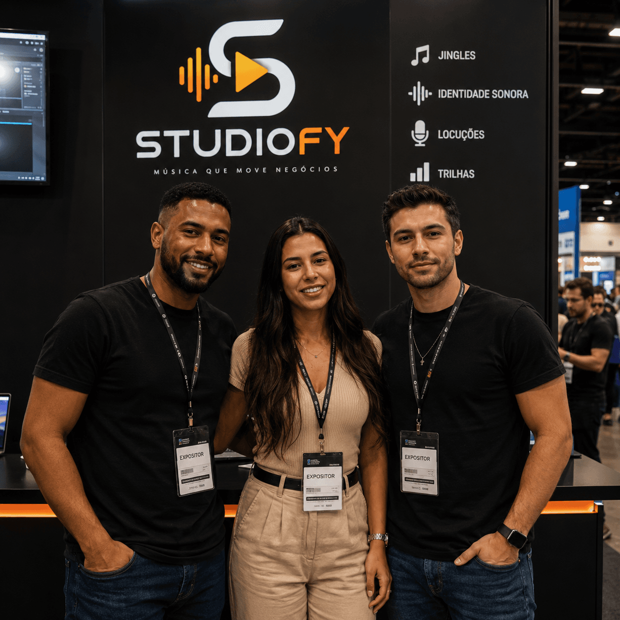 Equipe Studiofy - Melissa, Bruno e Evandro